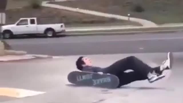 Funny fails on skateboard