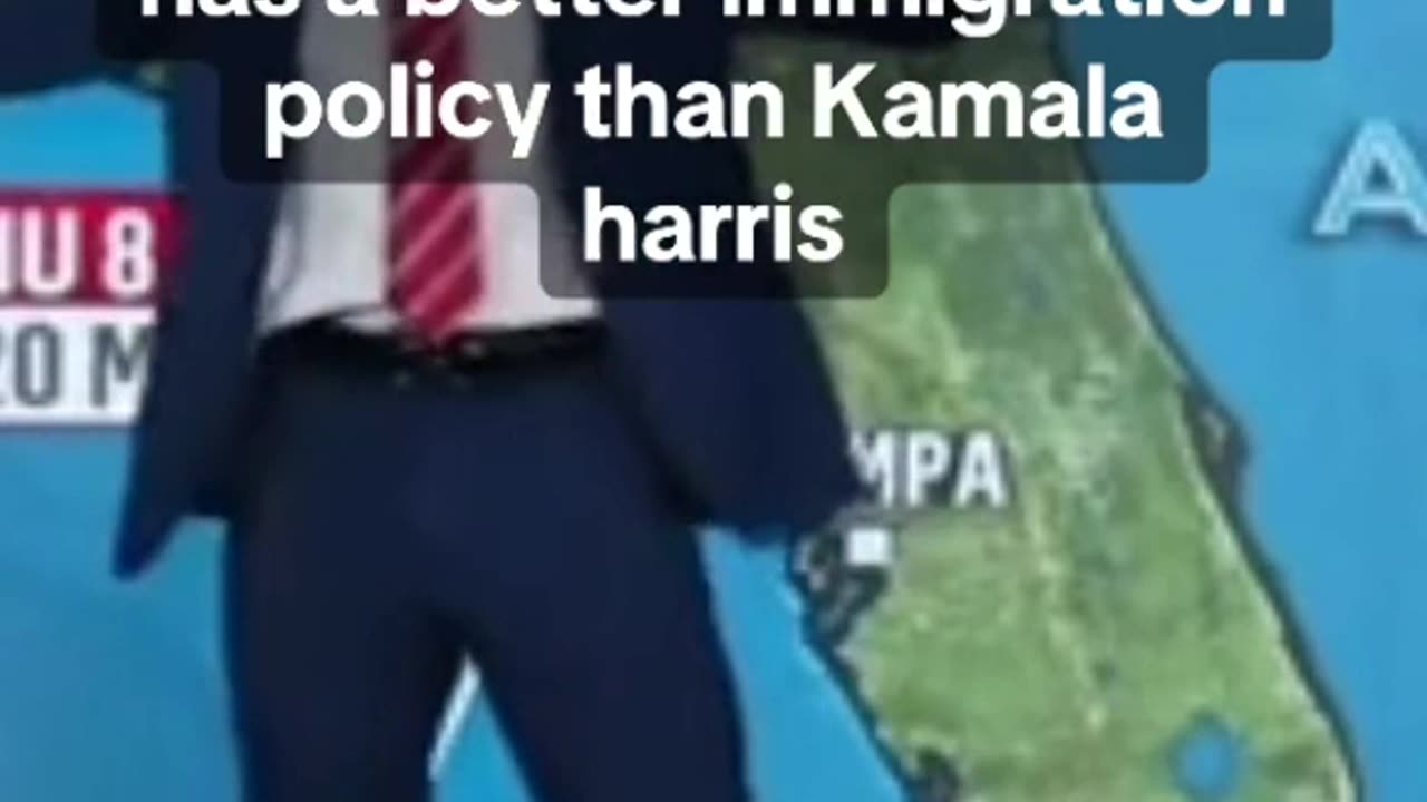 When the weatherman has a better immigration policy than Kamala Harris