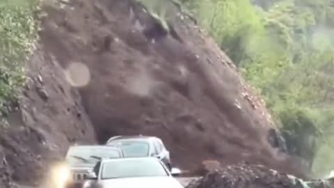 landslide close call