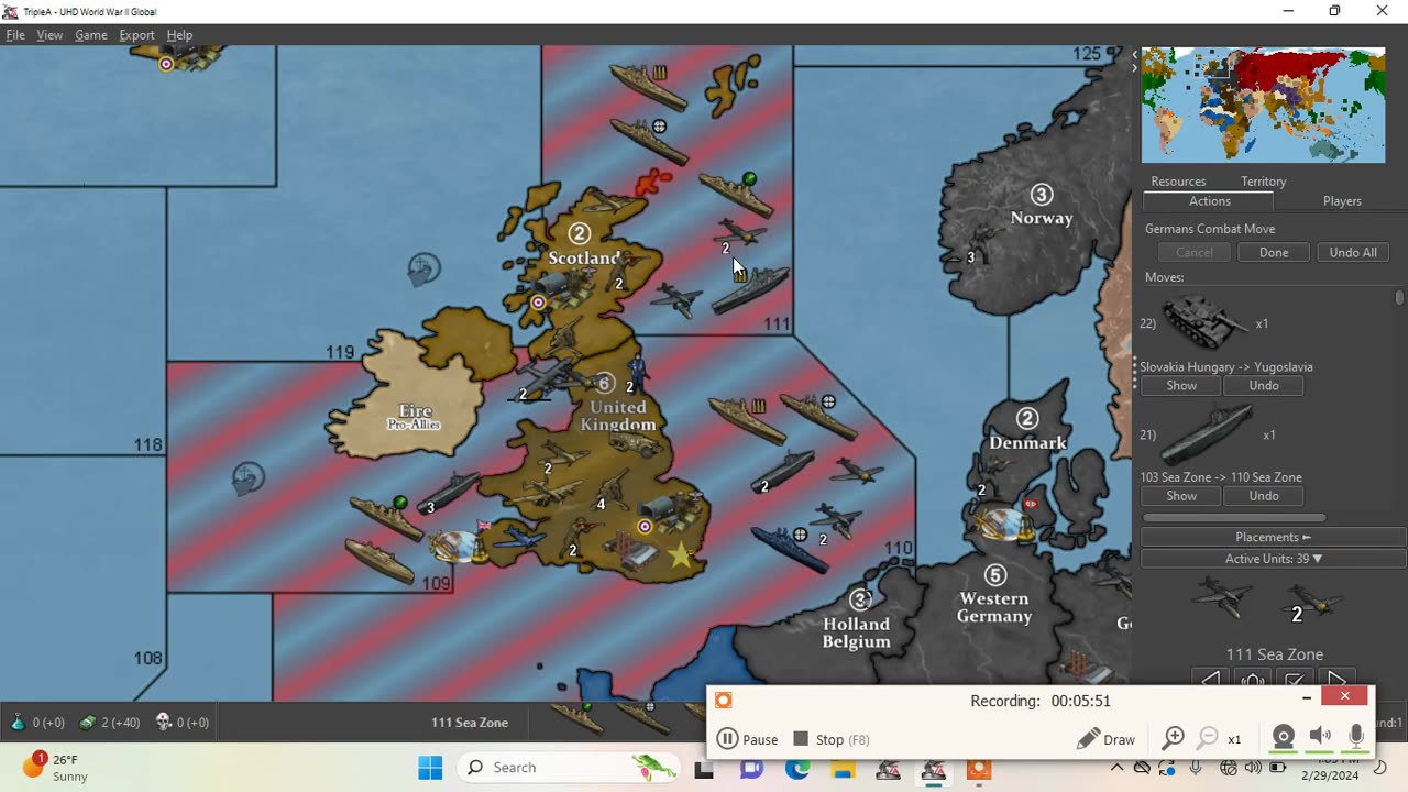 Axis & Allies 1940: experimental German 1 Gone wrong!