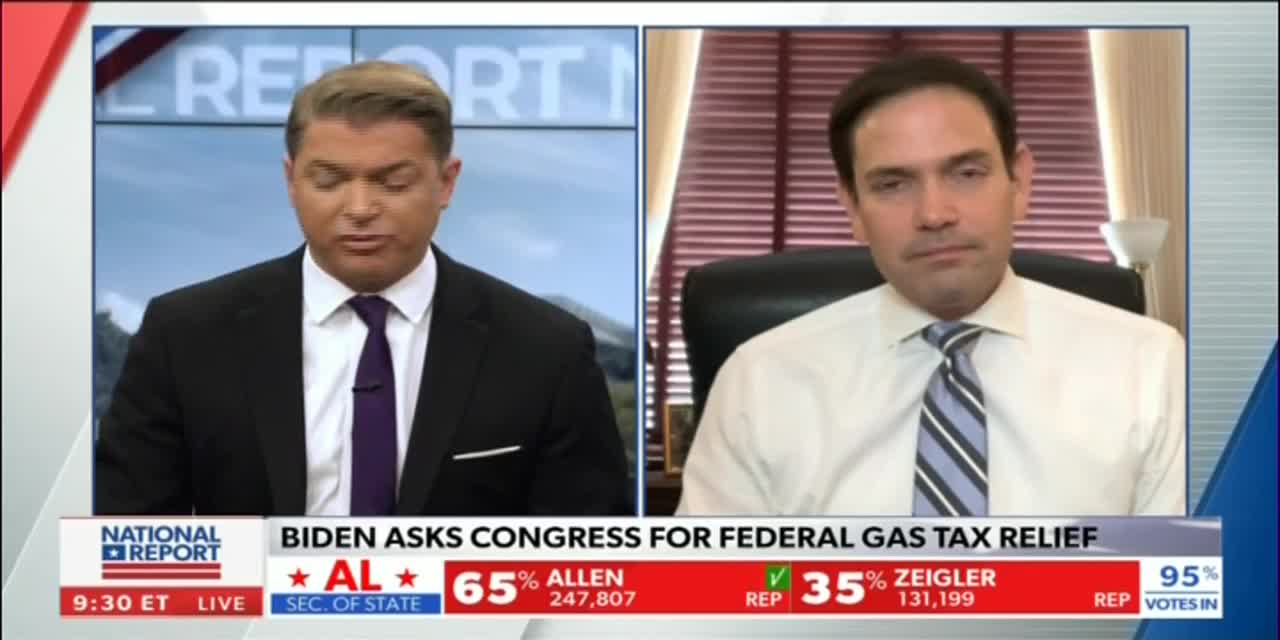 Senator Rubio Joins Newsmax to Discuss the Senate Gun Legislation, Gas Prices, and More