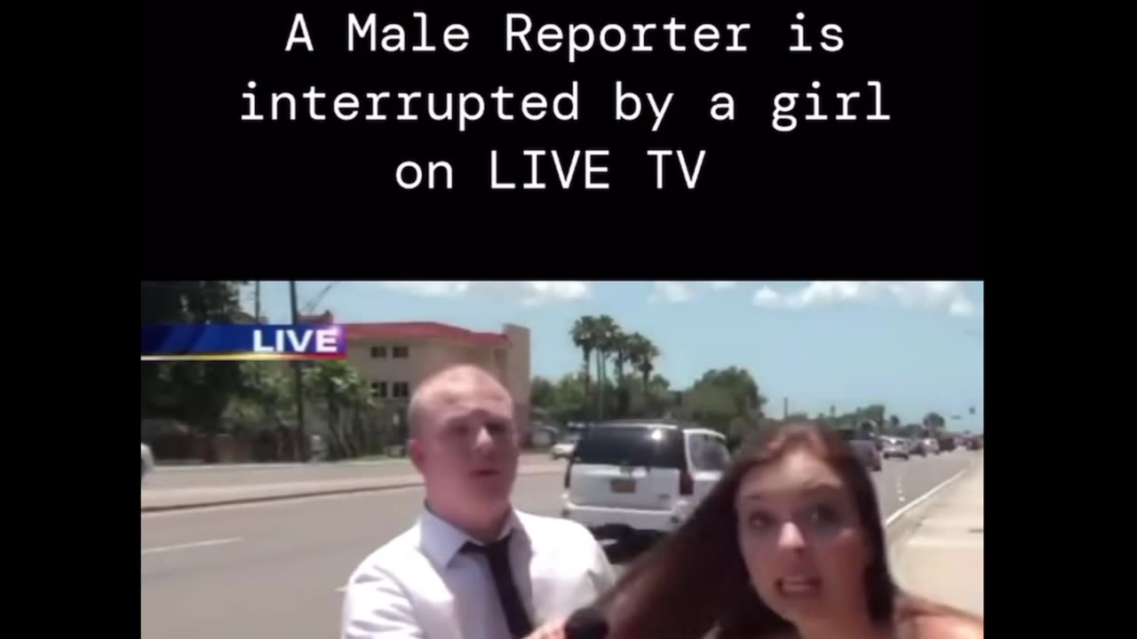 Male Reporter gets Interrupted ๐What did She say ?? ๐
