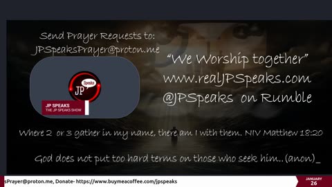 We Worship Together /w JP Speaks 1/26/24