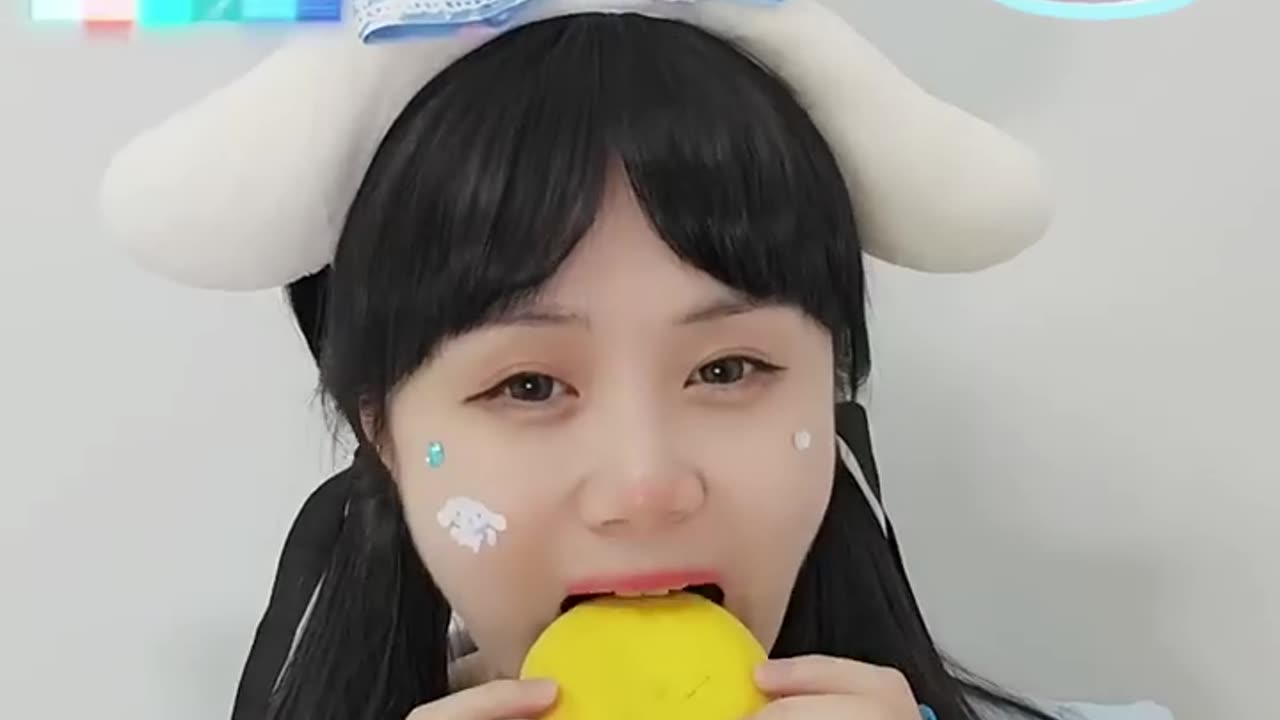 CINNAMOROLL MUKBANG🍼🩵 #tiktok #shorts