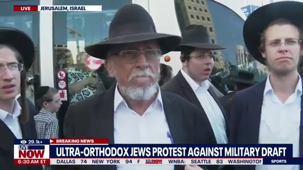 BREAKING: Ultra-Orthodox Jews protest against draft near IDF recruitment office | LiveNOW from FOX