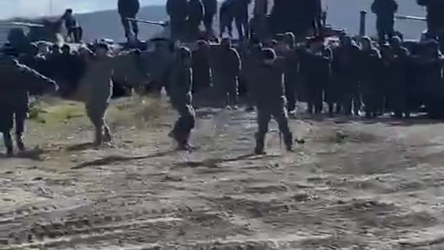 Putin's Checkmate- Troop Celebrating with Ukrainian locals, welcoming Russia
