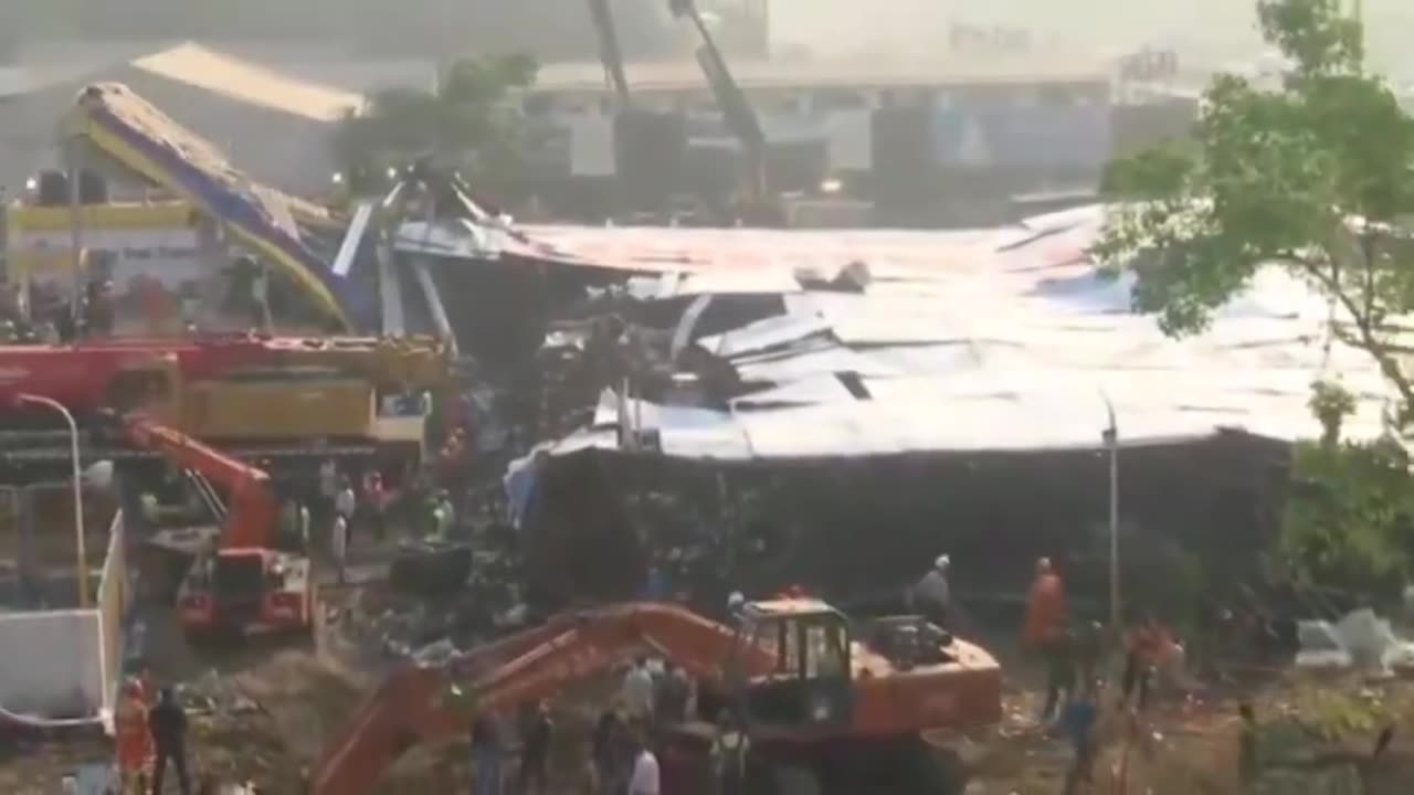 14 people died as a result of the collapse of a billboard in Mumbai, India. Another