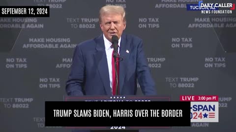 Trump SLAMS Biden, Harris Over The Border