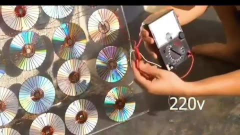 Home made free energy battery using CDs