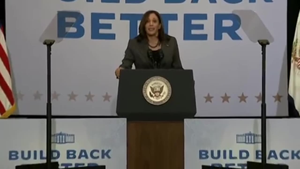 (2 years ago) Kamala Harris gets heckled while promoting the WEF “Build Back Better” agenda