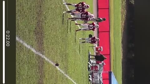 Great HS football kick off return