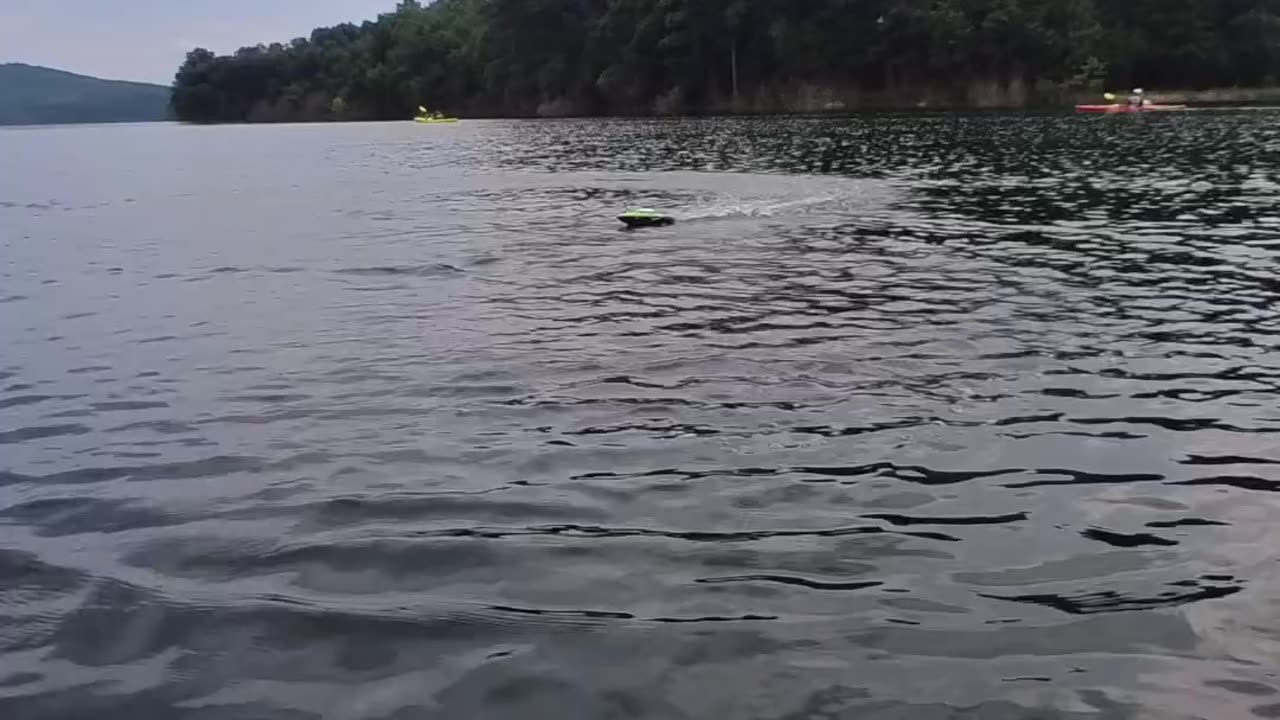 RC Boat in Round Valley Reservoir - Lebanon, NJ - Float On - Modest Mouse