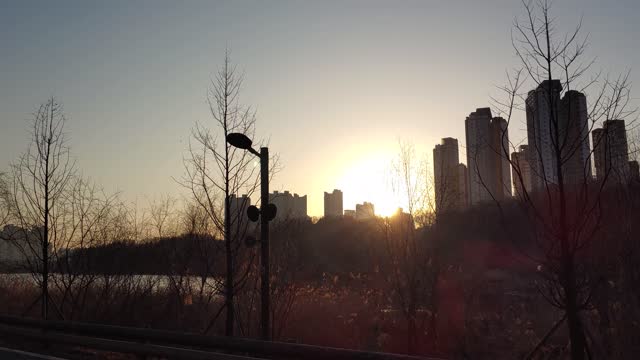 Sunset at Gwanggyo Lake Park