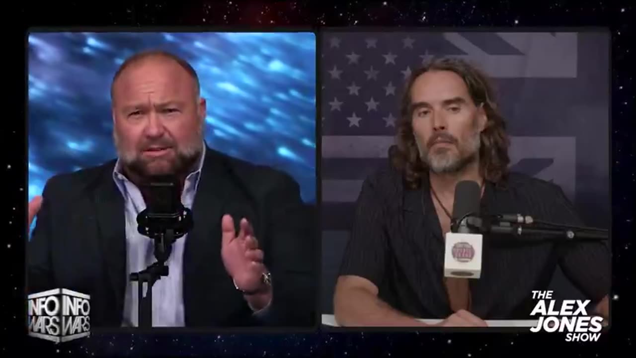 RUSSELL BRAND JOINS ALEX JONES TO DISCUSS SPIRITUAL WARFARE AND THE FUTURE OF HUMANITY