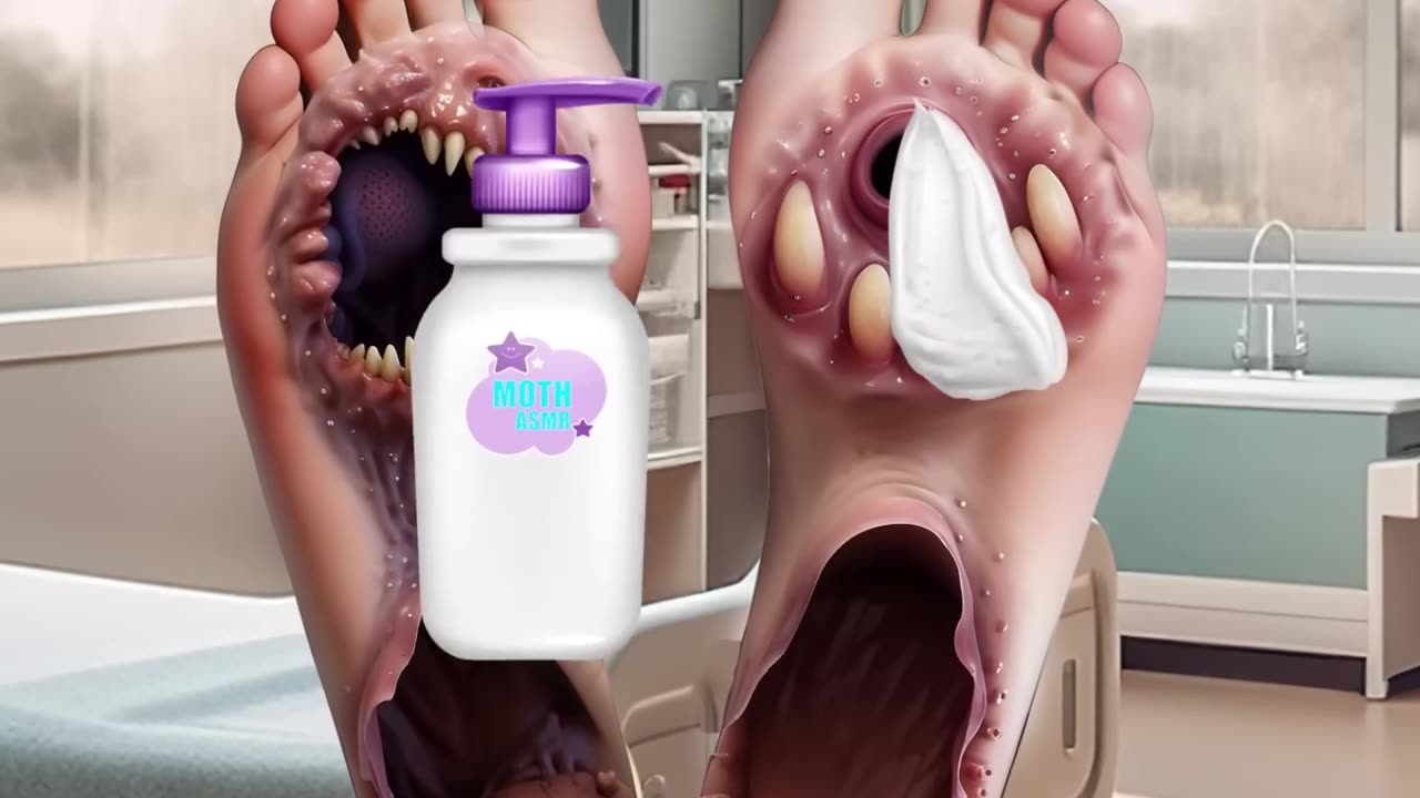 ASMR shoulder treatment animation : Removing Infections | Maggots & Worms