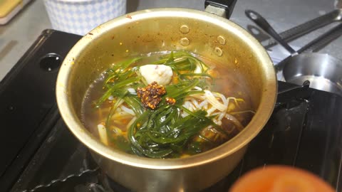 Chinese spicy noodle Chinese Street Food in Korea