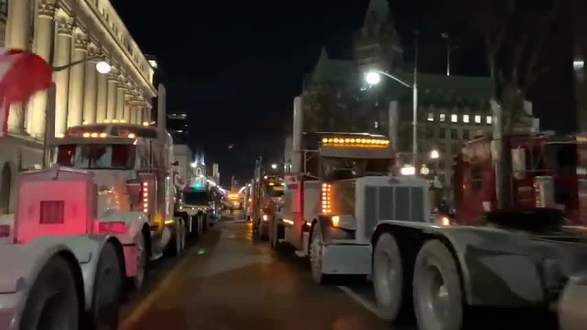 CANADA FREEDOM CONVOY 2022 JANUARY 28TH FRIDAY EVENING