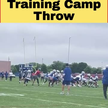 Embarrassing Daniel Jones Training Camp Throw