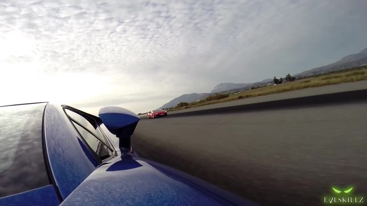 Lamborghini Huracan VS Aventador VS Honda race