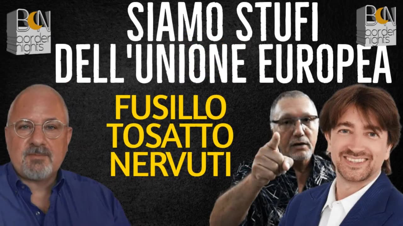 #ALESSANDRO FUSILLO, SILVER NERVUTI, ANDREA TOSATTO: “SIAMO STUFI DELL'UNIONE EUROPEA!!”🇮🇹😉🥁