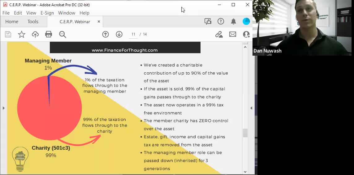 Recorded Webinar: How to Eliminate 99% of Capital Gains Tax Using a C.E.R.P.