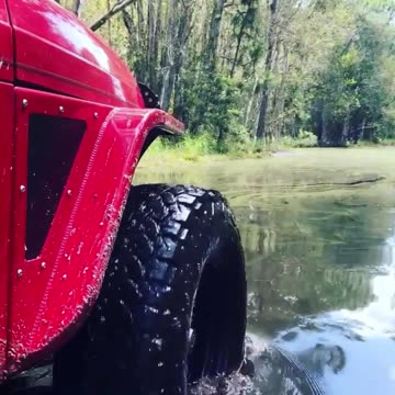 Jeep Takes A Swim