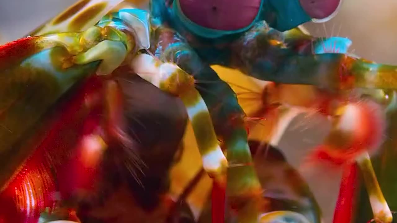 The Peacock Mantis Shrimp Delivers An Incredibly Fast Punch With Its Specialized Front Limbs Creating Shockwaves Strong Enough To Stun Or Kill Prey