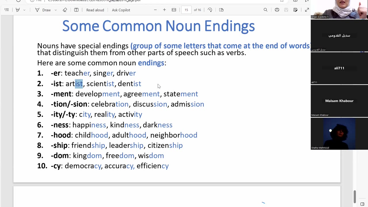Parts of Speech-Nouns 2