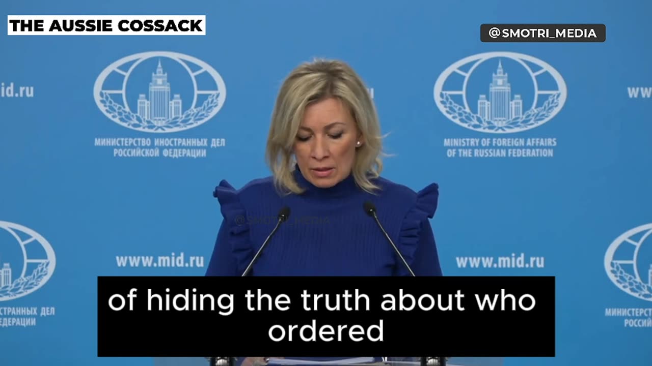 Maria Zakarova On Nord Stream 1 & 2