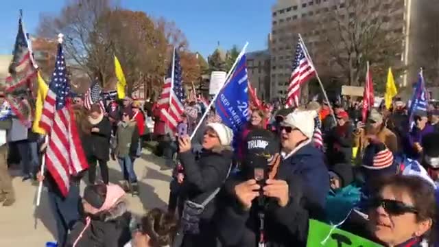 Day 8 STOP THE STEAL Rally at Michigan State Capitol Lansing