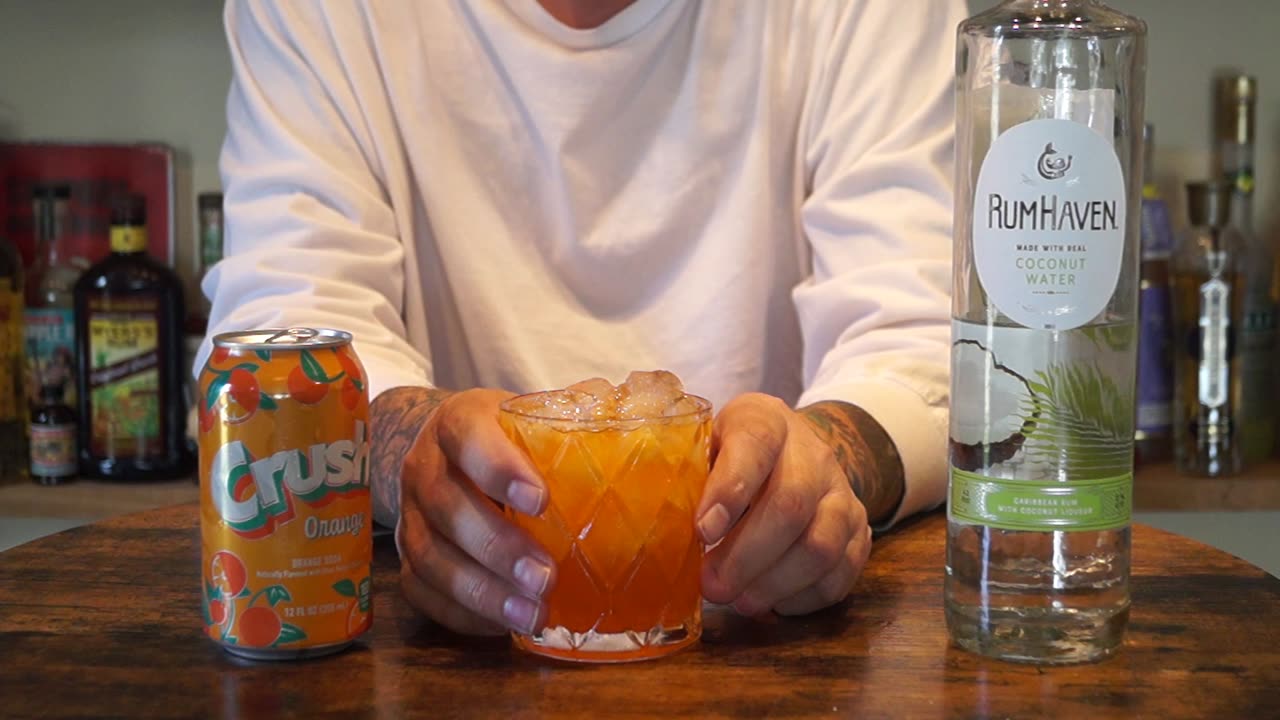 RumHaven Coconut Rum & Crush Orange Soda