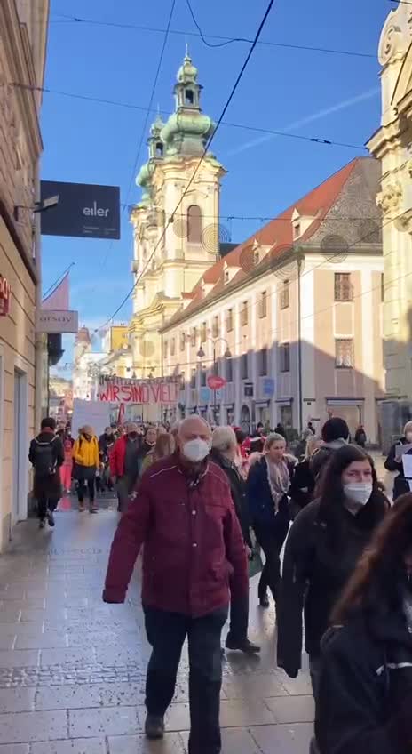 Austrija je ustala! Zig-tausende se sklapa u Landeshauptstadtu
