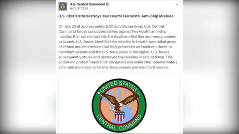 America | Central Command announces a new strike against Yemeni army targets