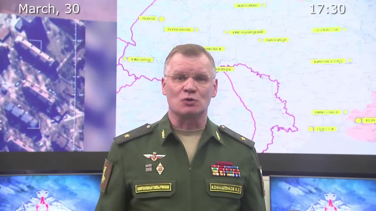 Ukraine War - Briefing by Russian Defence Ministry (March 30th, 2022)