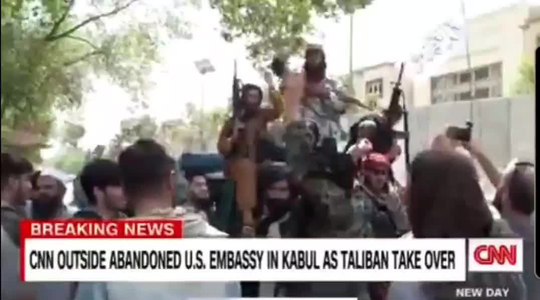 They're shouting "Death to America" but seem friendly.