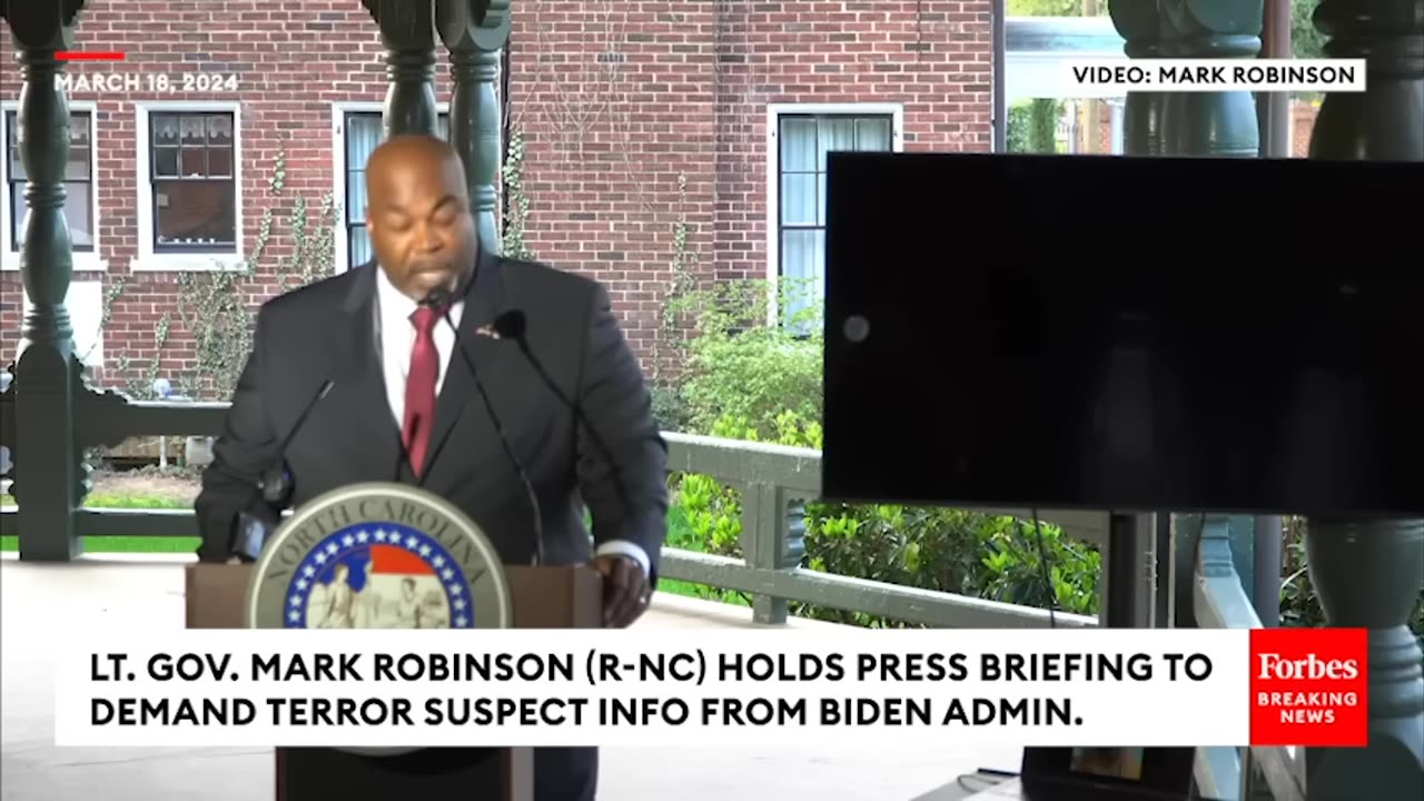 Mark Robinson Issues Direct Message To Biden After Arrest Of Terror Suspect Who Crossed Border