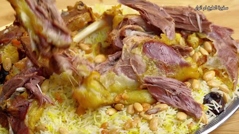 Deluxe meat mandi made at home in a very easy way 🍖 Tastier than restaurants with Al-Sahawiq sauce