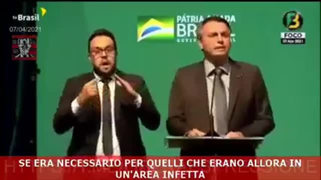 Bolsonaro: " Chi cede un millimetro della propria libertà..."