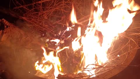 1st fire of winter