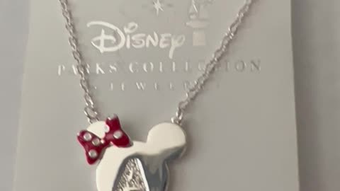 Disney Parks Letter A Minnie Mouse Icon Child Size Necklace #shorts