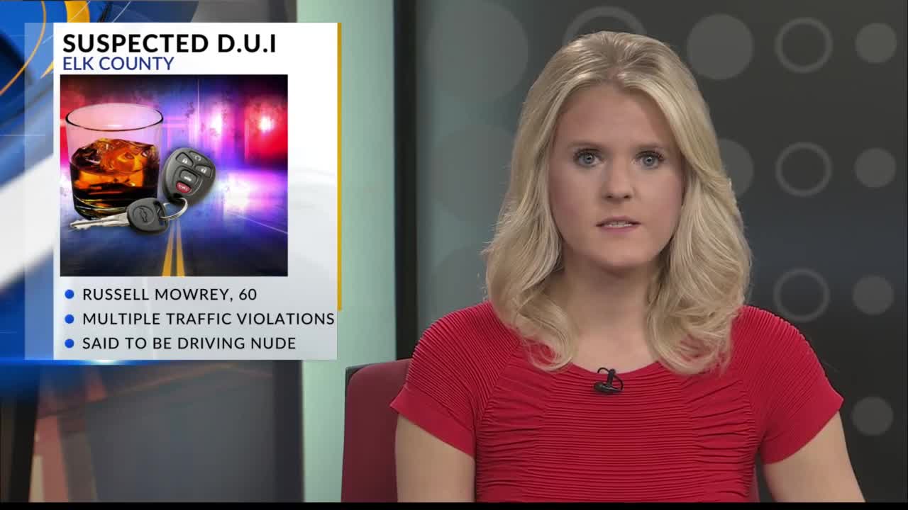 Troopers: Naked driver suspected of DUI in Elk County
