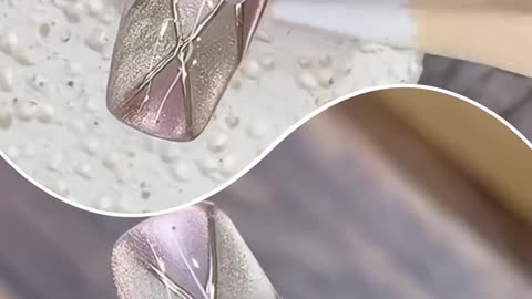 French cateye nail design #nailtech #shortvideo #naildesigns