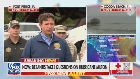 Governor Ron DeSantis nukes a reporter who tries to tie Hurricane Milton to global warming