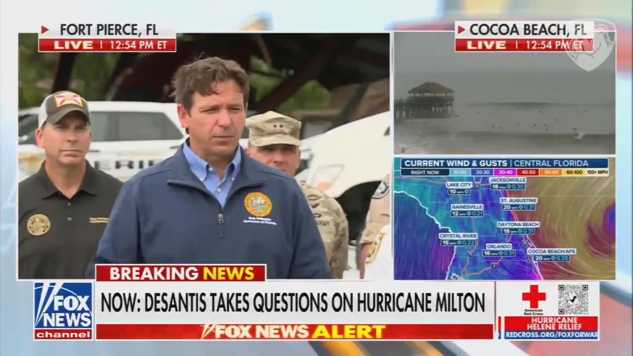 Governor Ron DeSantis nukes a reporter who tries to tie Hurricane Milton to global warming