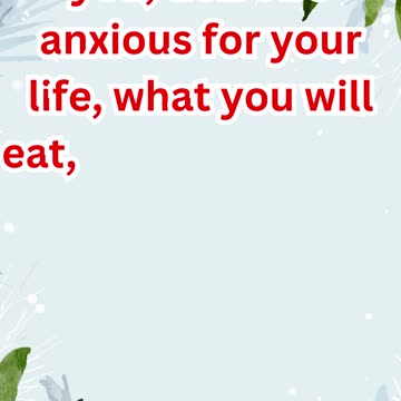 Faith Over Fear - Matthew 6:25.#shortsvideo #shorts #youtube #youtubeshorts #yt #ytshortsindia