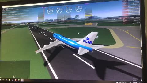 Landing in Flightline (Roblox)