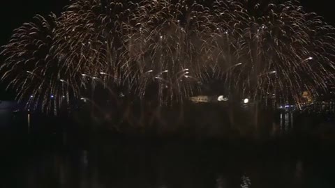 Prince William watches Malta fireworks