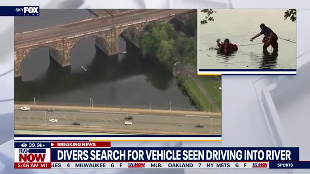 BREAKING: Divers search for car in Philadelphia river | LiveNOW from FOX