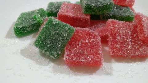 Jelly Candy _ jelly Candy _ How to make sugar coated jelly candy at home_ jujubes _ Sana's kitchen