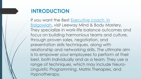 Best Executive coach in Balgowlah